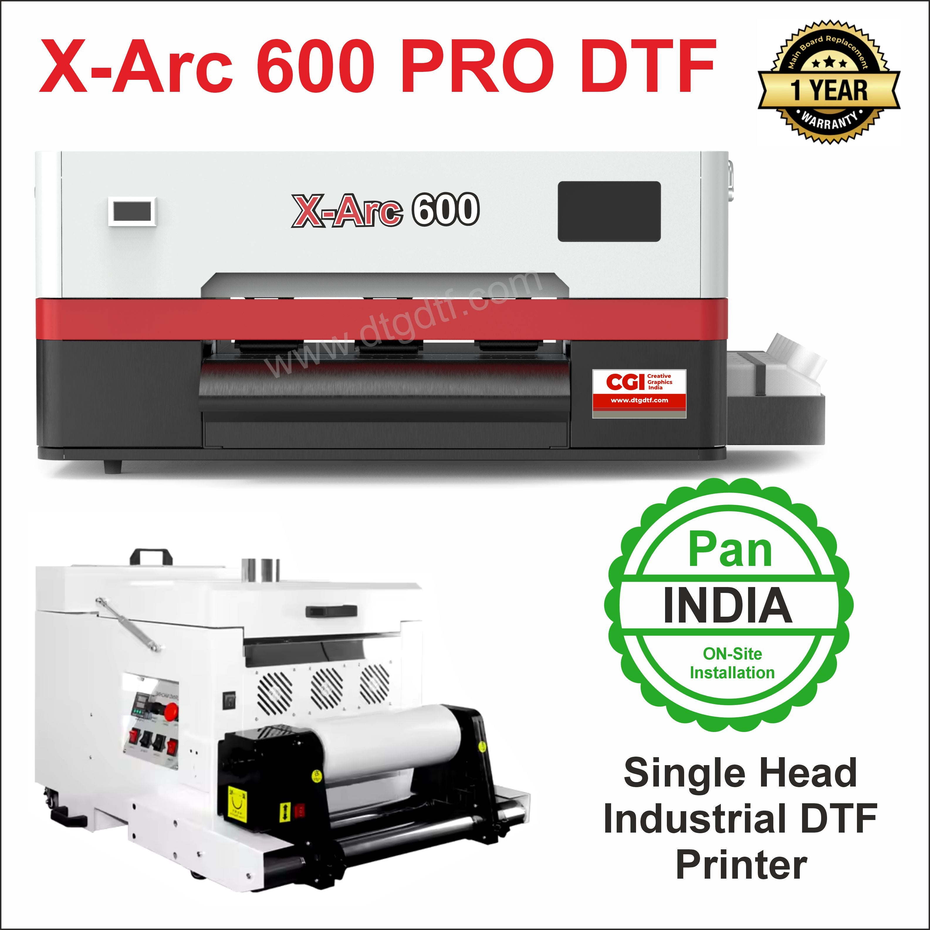 X ARC 600 PRO DTF Printer without Shaker & Oven - store.dtgdtf
