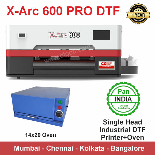 X Arc 12 inch Single Head Roll DTF Printer with Manual Oven - store.dtgdtf