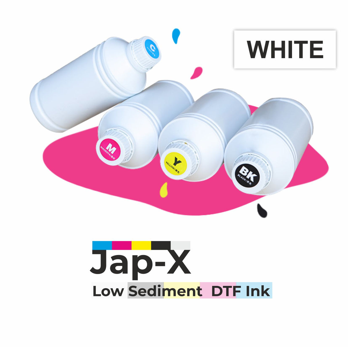 DTF White Premium Low Sediment Ink - store.dtgdtf